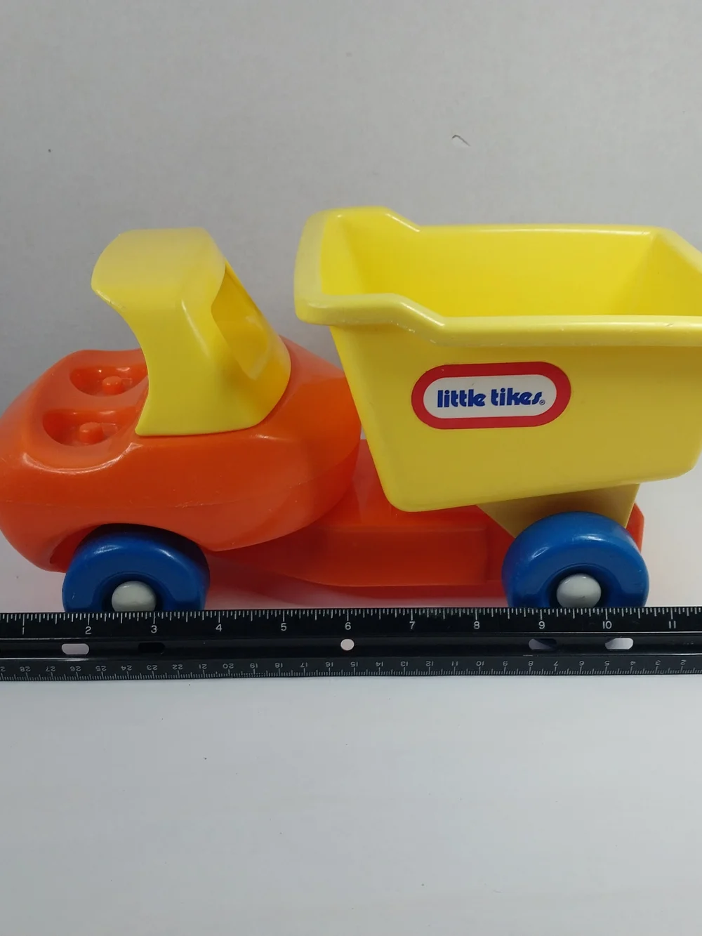 Vintage Retro 80s/90s Little Tikes Toddle Tots Dump Truck Only, Yellow/Orange